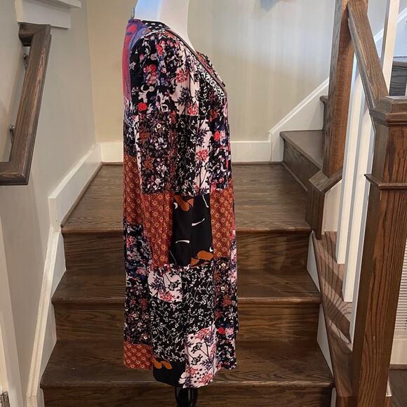 Anthropologie Arcata Patchwork Pattern Dress by One September Size XS - Picture 4 of 9